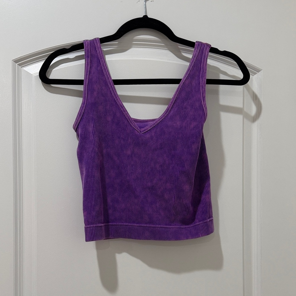 Ribbed 2 Way Tank Women’s Crop Top